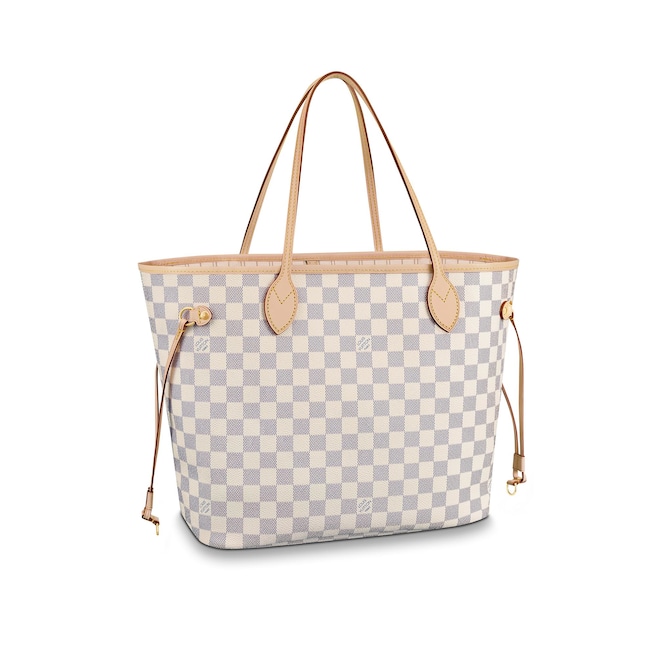 Louis Vuitton Neverfull MM Damier Azur Canvas Handbag Purse Valley Factory Review | Fashion Reviews